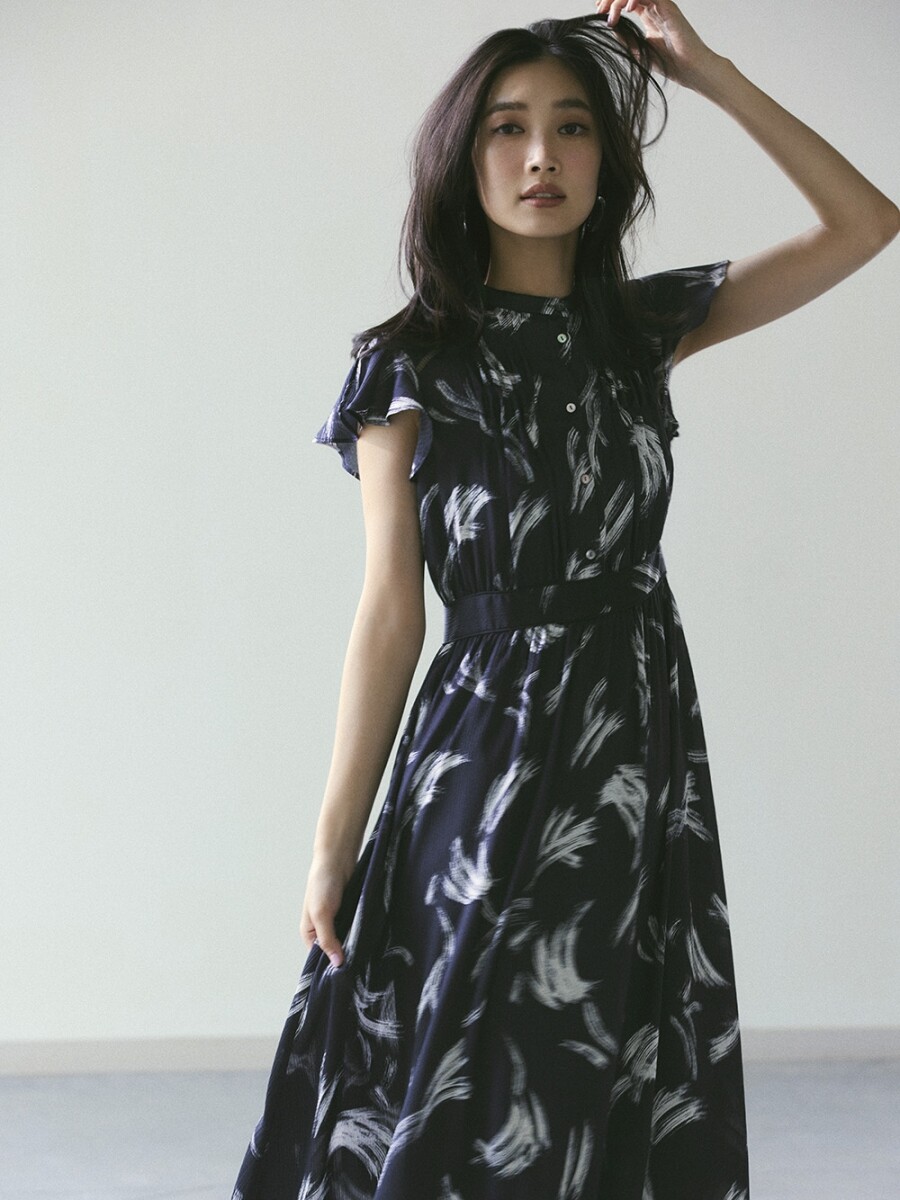 【美品】FRAY I.D マルチプリントシフォンワンピース 1eaa023f.jpeg