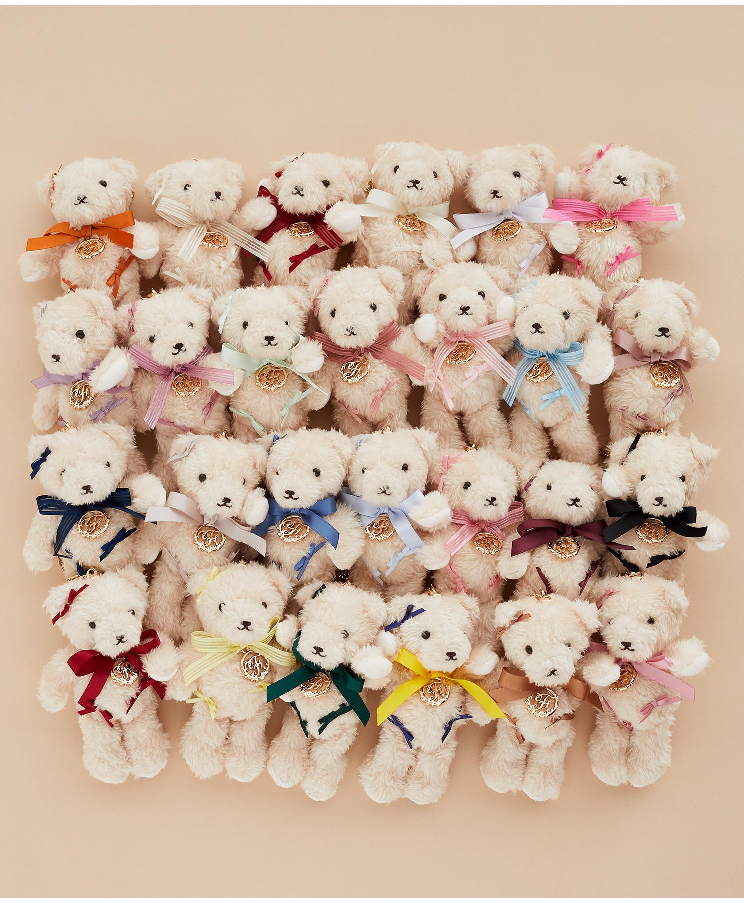 ちびくま工房　バニーラブ　15センチ バラのワンピ　リボン刺繍 4ba15655.png