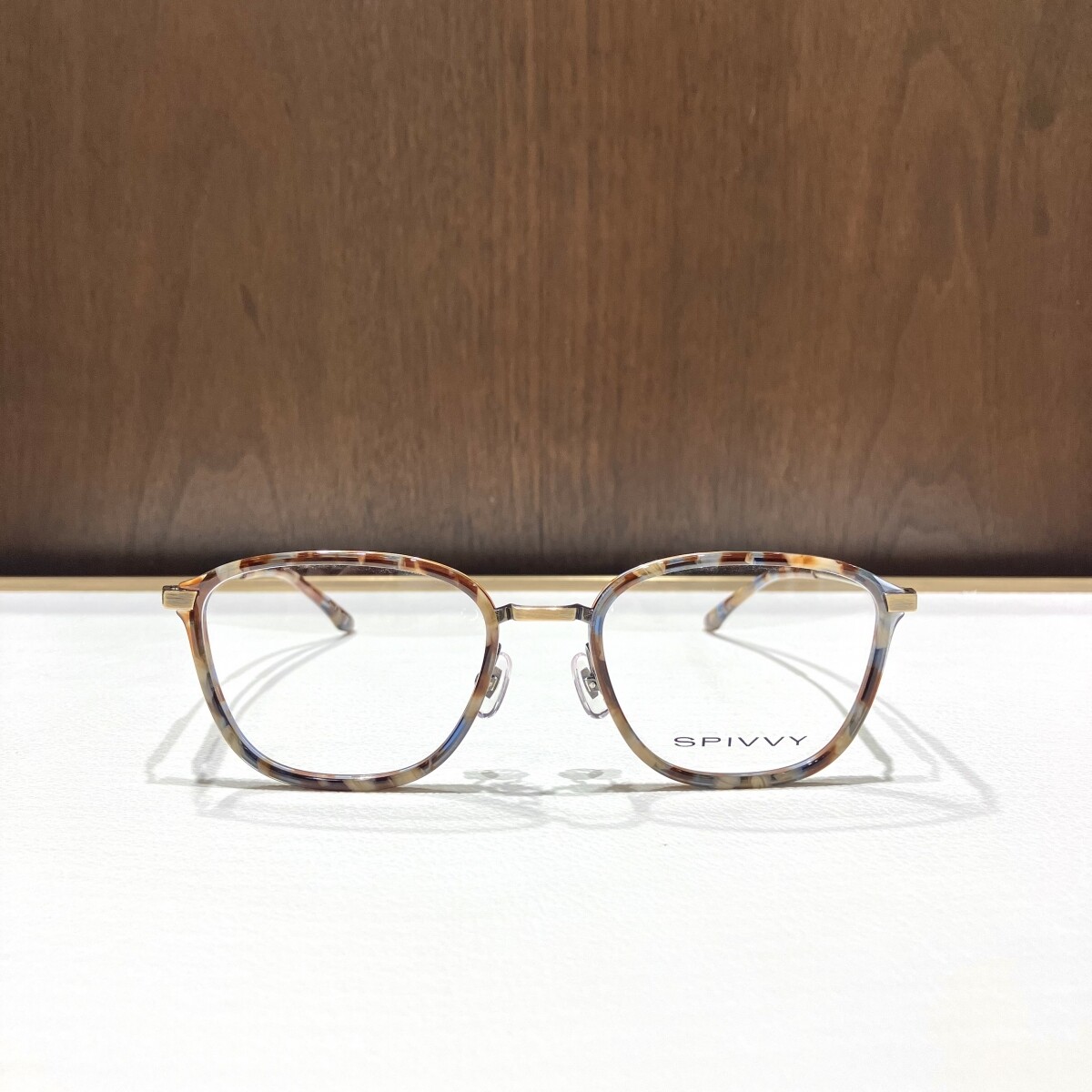 メガネ・老眼鏡 SPIVVY SP-1214 BLK/GOLD <No.009> 金子眼鏡KANEKO OPTICAL SPIVYY～SP-1214～ | 金子眼鏡店 | ショップ