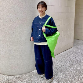 H& by POOL 新作 ノーカラーデニムジャケットのご紹介