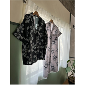  **【LUMINANCE FLOWER  PAJAMAS】**/SLEEPY SLEEPY