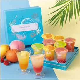 ひんやり二層の🍋ドゥーブル ジュレ🍒
