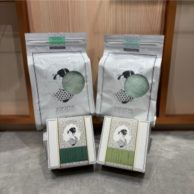 抹茶味の綿菓子の食べ比べ🍵✨