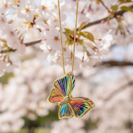 蝶（バタフライ）モチーフネックレス　特別価格です！！