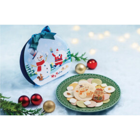 プチギフトにぴったりの海老せんべいはいかがですか？🎄〈桂新堂〉の「サンタさんの贈り物」🎅🏻🤎