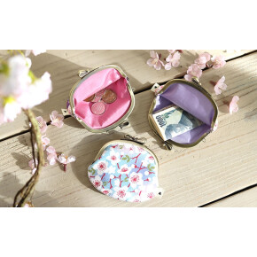 【春ギフト】旬な桜柄のまん丸財布《彩さくら》
