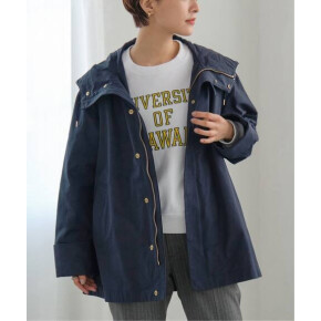 Spick&Span|【2月中旬入荷予定アウター】テントラインフーディブルゾン