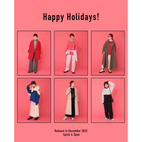 Spick&Span【Happy Holidays!】12月の新作で彩るホリデーシーズンコーデ