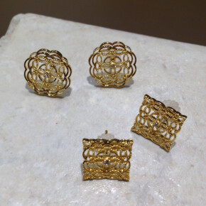 新作のご紹介☆透かし細工のピアス