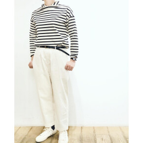 〈new item〉ポロネックボーダートップス