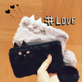 ฅ•ω•ฅネコファーiPhoneケース♡