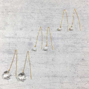石付きアメリカンピアス