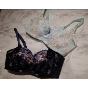 ☆着やせシルエットの脇高リボンブラ☆