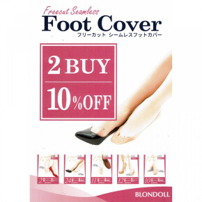 人気のノンシームフットカバー2BUY10%OFF！！