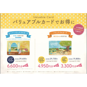 Newバリュアブルカード販売開始