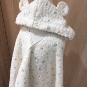 やわふわフード付きバスタオル