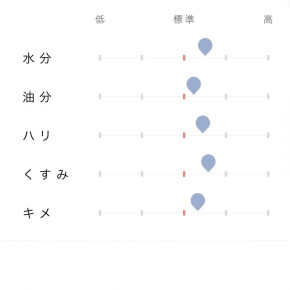 【パーソナルスキンチェック】 ②水分と油分のバランス。