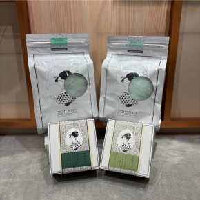 抹茶味の綿菓子の食べ比べ🍵✨