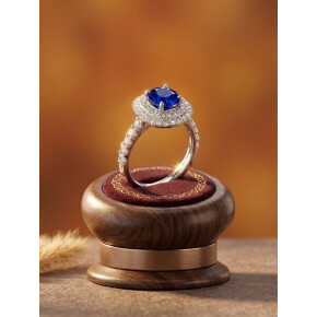 深遠な青に吸い込まれる、極上の逸品✨💙プラチナサファイヤダイヤモンドリング💙