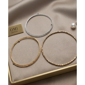 新入荷！K18・プラチナ　形状記憶バングル