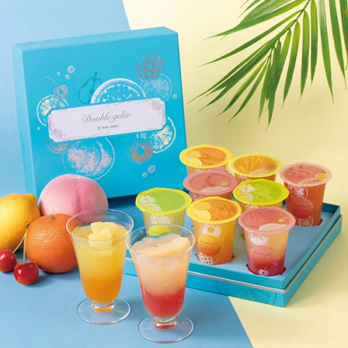 ひんやり二層の🍋ドゥーブル ジュレ🍒